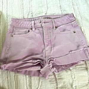 American Eagle Pink Stretchy Jean Shorts